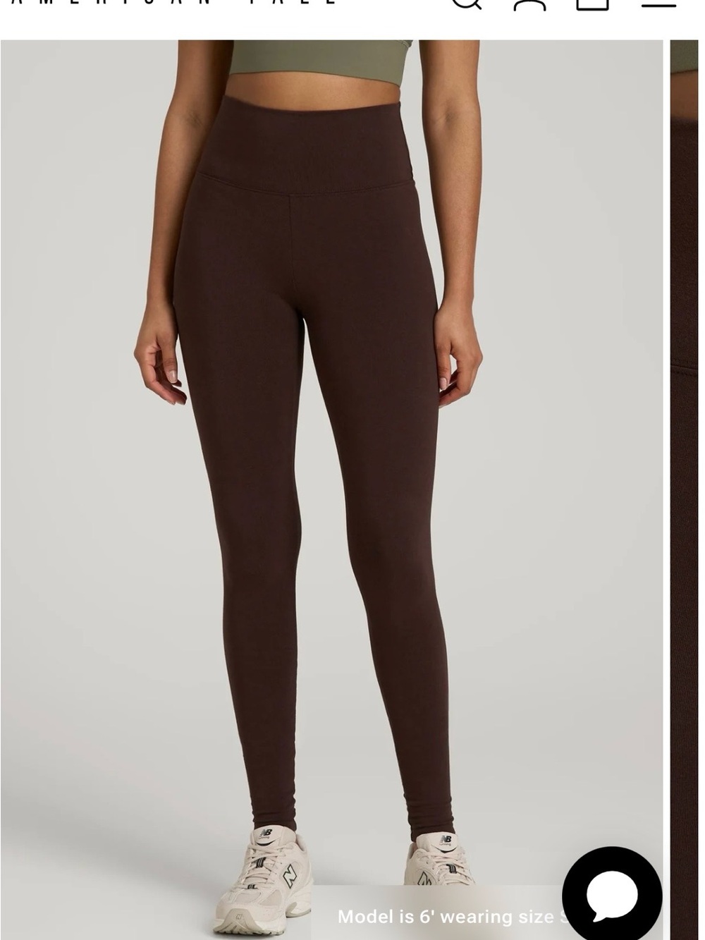 New American tall cotton Brown Leggings